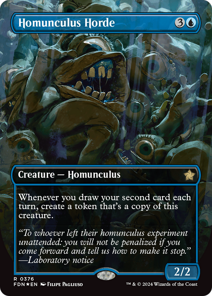 Homunculus Horde (Borderless) (Mana Foil) [Foundations] | The Time Vault CA