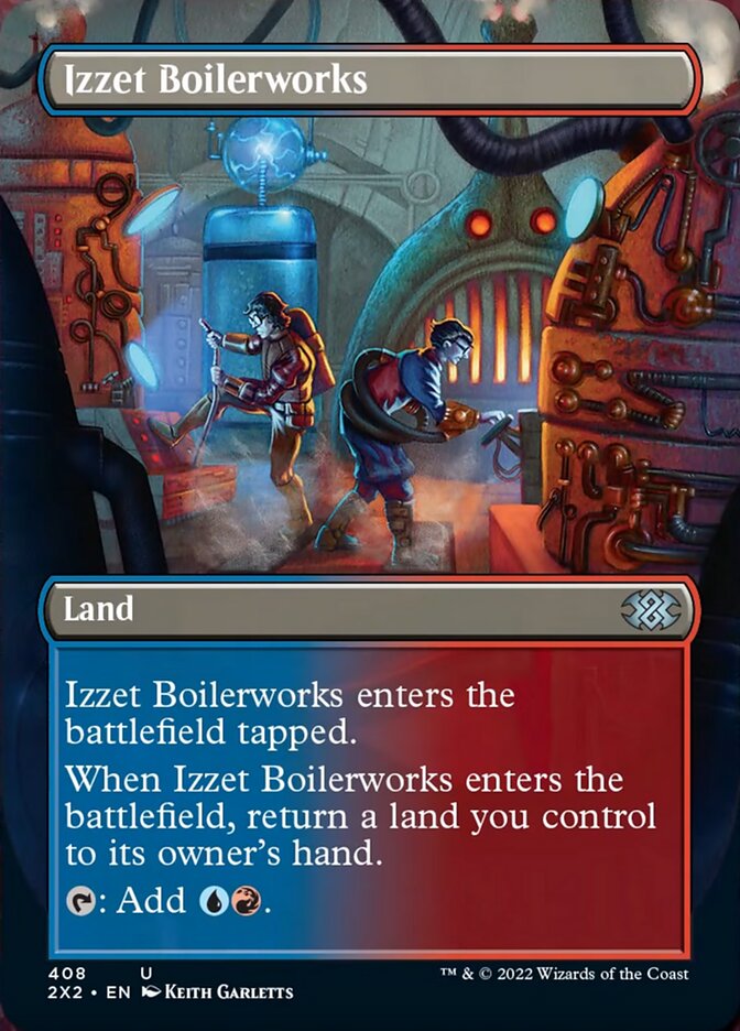 Izzet Boilerworks (Borderless Alternate Art) [Double Masters 2022] | The Time Vault CA