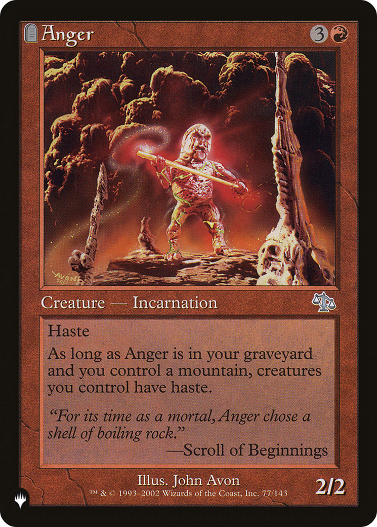 Anger (JUD) [The List Reprints] | The Time Vault CA