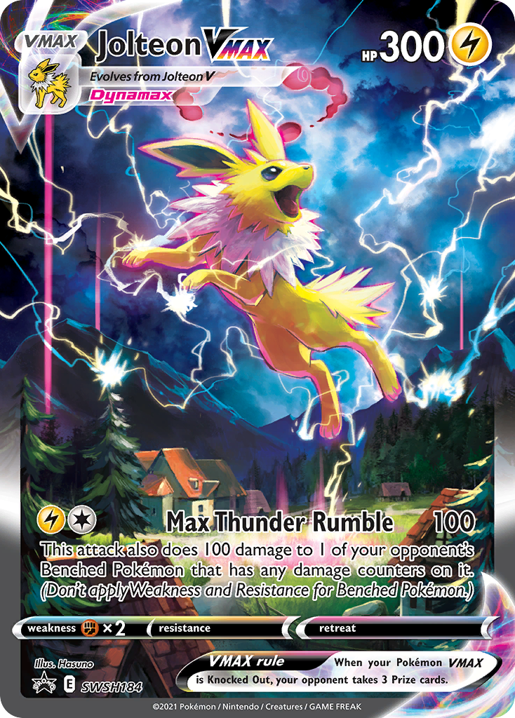 Jolteon VMAX (SWSH184) (Jumbo Card) [Sword & Shield: Black Star Promos] | The Time Vault CA