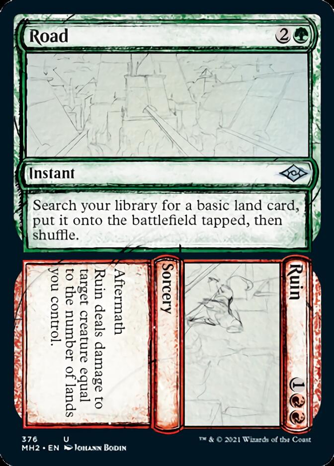 Road // Ruin (Sketch) [Modern Horizons 2] | The Time Vault CA