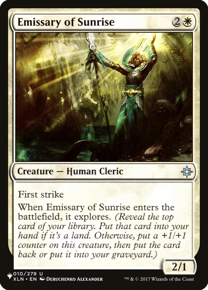 Emissary of Sunrise [The List] | The Time Vault CA