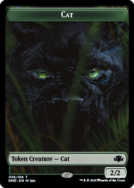 Goblin // Cat (008) Double-Sided Token [Dominaria Remastered Tokens] | The Time Vault CA