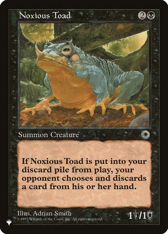 Noxious Toad [The List] | The Time Vault CA