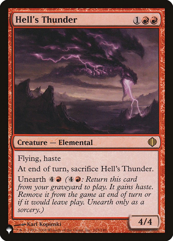 Hell's Thunder [The List] | The Time Vault CA