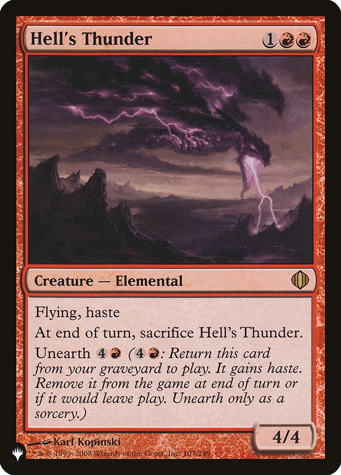 Hell's Thunder [The List] | The Time Vault CA