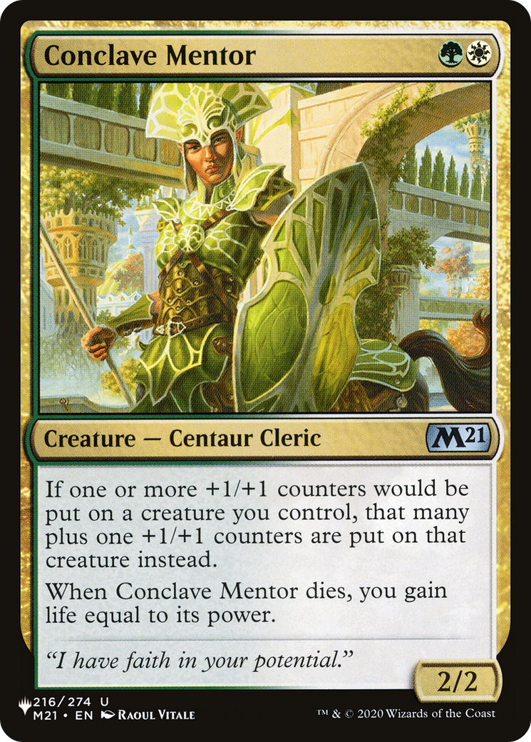 Conclave Mentor [The List Reprints] | The Time Vault CA