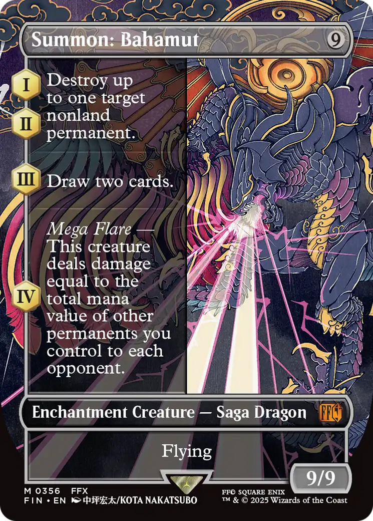 Summon: Bahamut (Borderless) [FINAL FANTASY] | The Time Vault CA