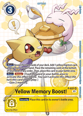 Yellow Memory Boost! [P-037] (Box Promotion Pack - Next Adventure) [Promotional Cards] | The Time Vault CA