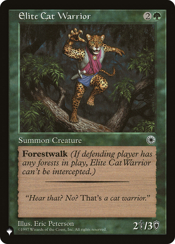 Elite Cat Warrior (Flavor Text) [The List] | The Time Vault CA