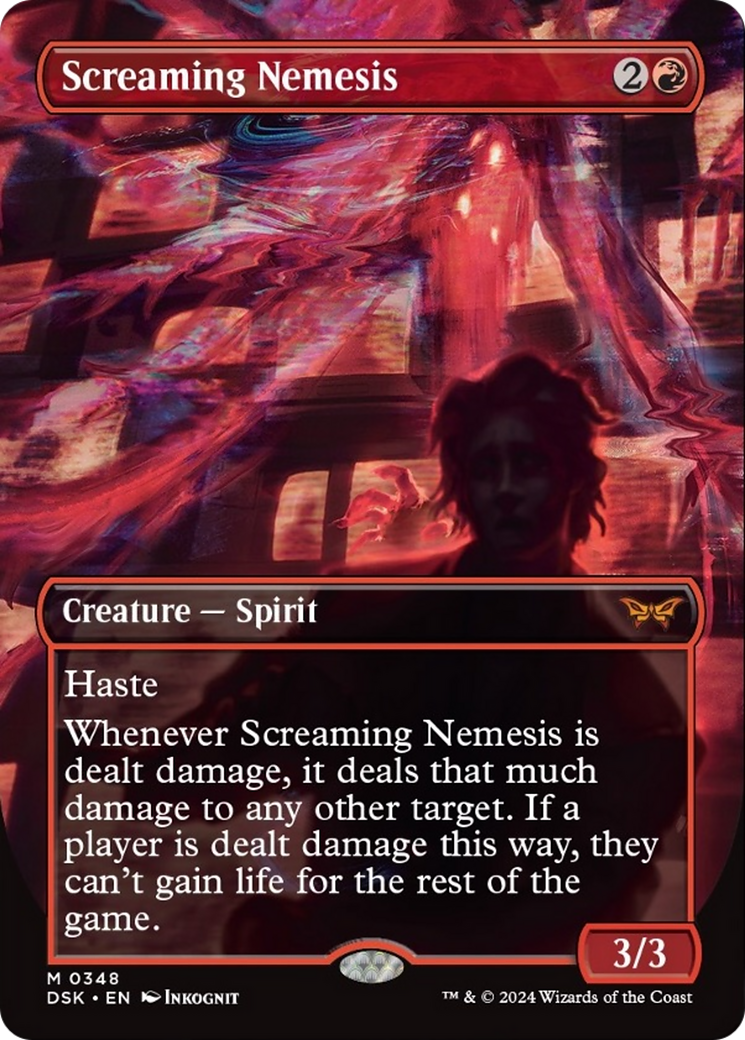 Screaming Nemesis (Borderless) [Duskmourn: House of Horror] | The Time Vault CA