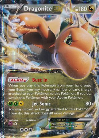 Dragonite EX (74/111) (Jumbo Card) [XY: Furious Fists] | The Time Vault CA