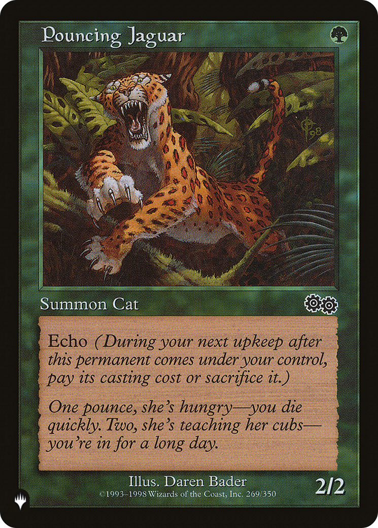 Pouncing Jaguar [The List] | The Time Vault CA