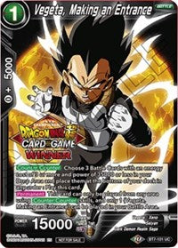 Vegeta, Making an Entrance (Top 16 Winner) (BT7-101) [Tournament Promotion Cards] | The Time Vault CA