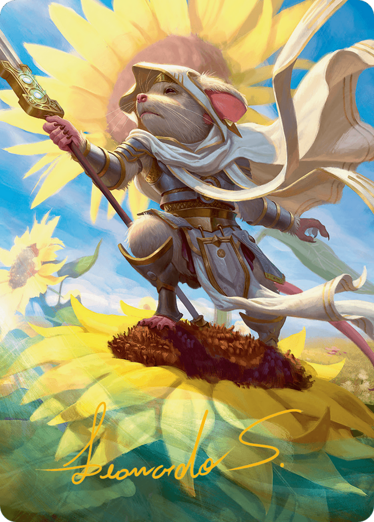 Elspeth, Sun's Champion Art Card (Gold-Stamped Signature) [Bloomburrow Art Series] | The Time Vault CA