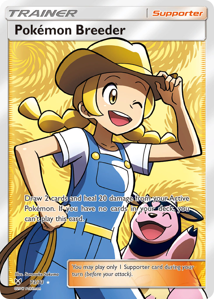 Pokemon Breeder (73/73) [Sun & Moon: Shining Legends] | The Time Vault CA