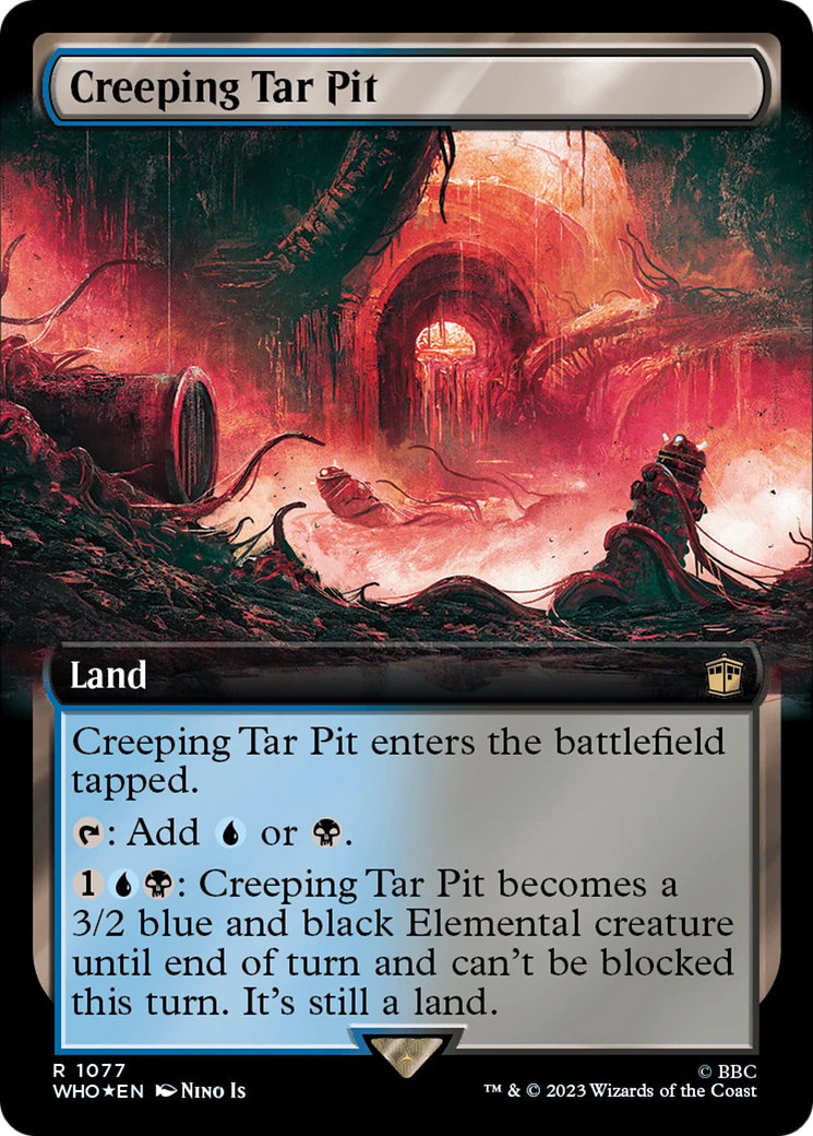 Creeping Tar Pit (Extended Art) (Surge Foil) [Doctor Who] | The Time Vault CA