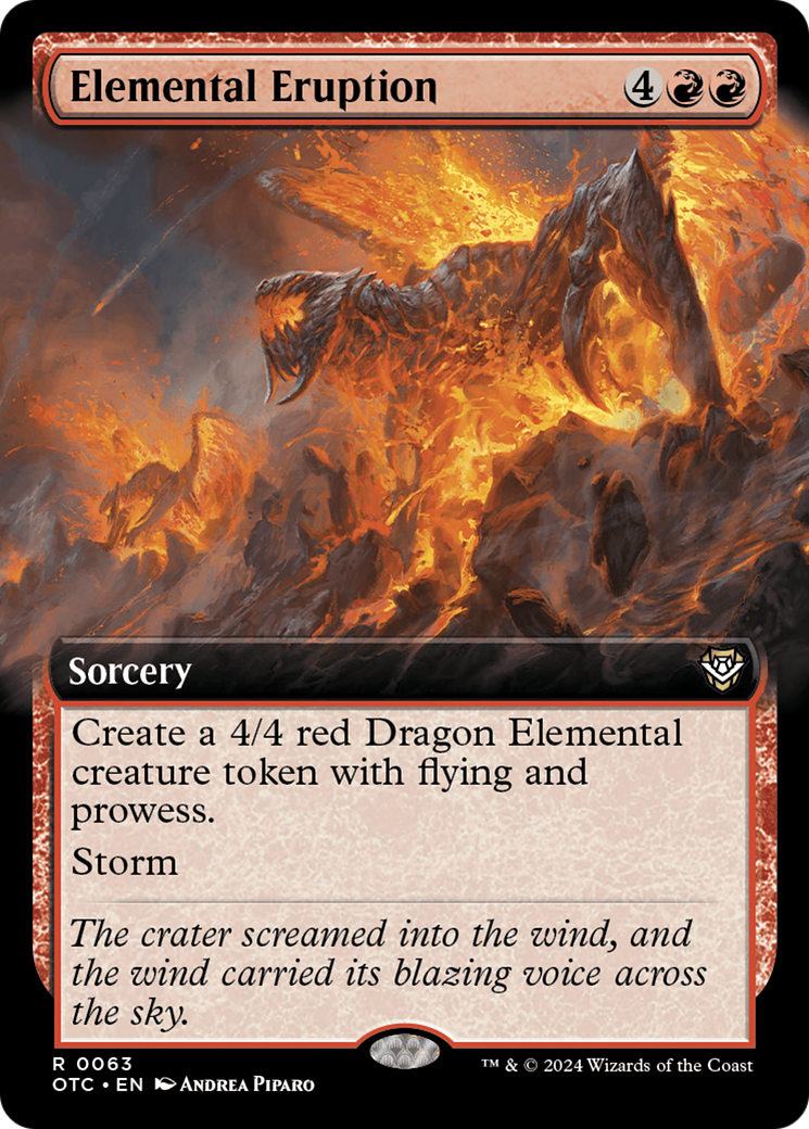 Elemental Eruption (Extended Art) [Outlaws of Thunder Junction Commander] | The Time Vault CA