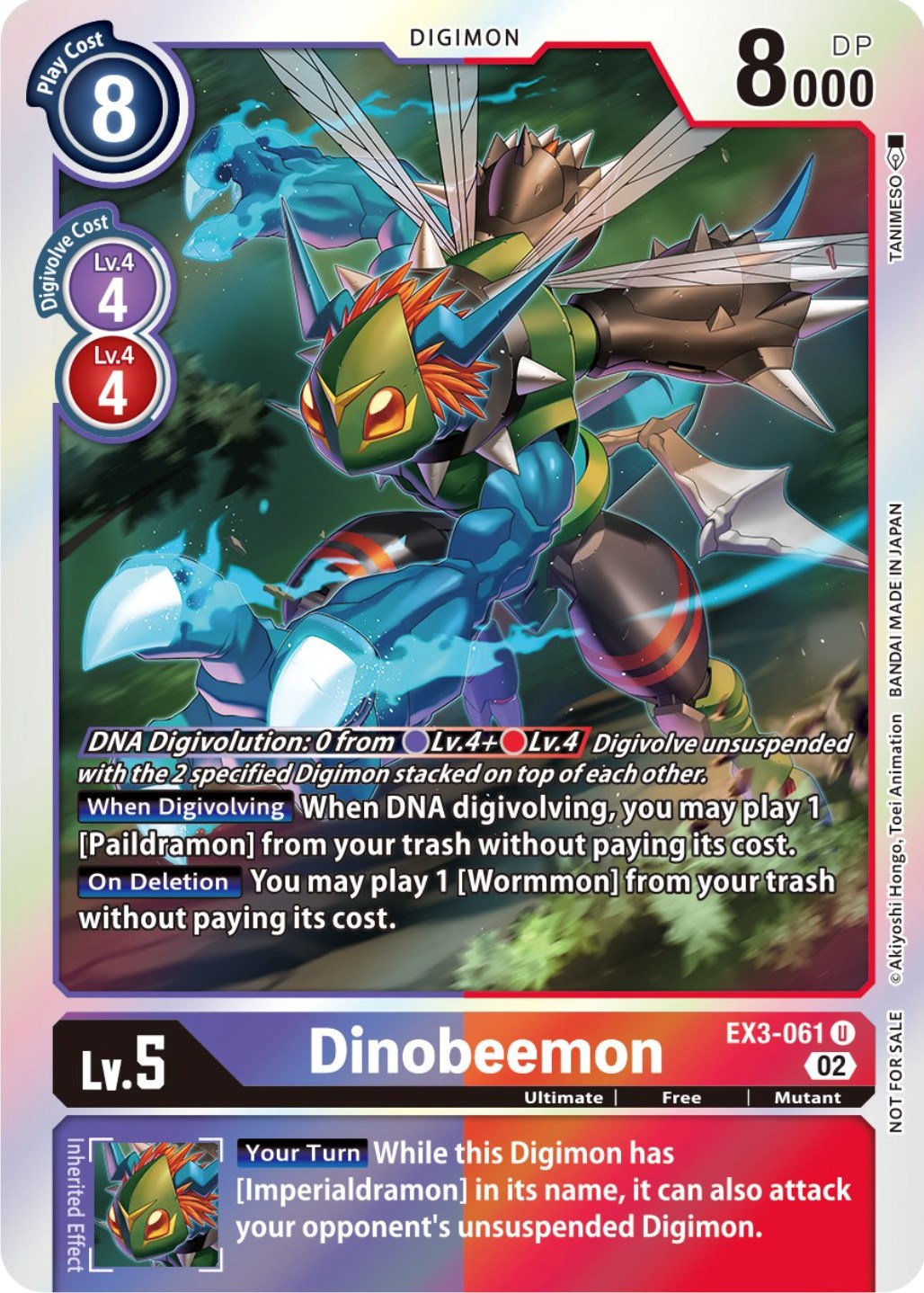 Dinobeemon [EX3-061] (Alternate Art) [Draconic Roar] | The Time Vault CA