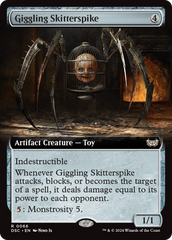 Giggling Skitterspike (Extended Art) [Duskmourn: House of Horror Commander] | The Time Vault CA