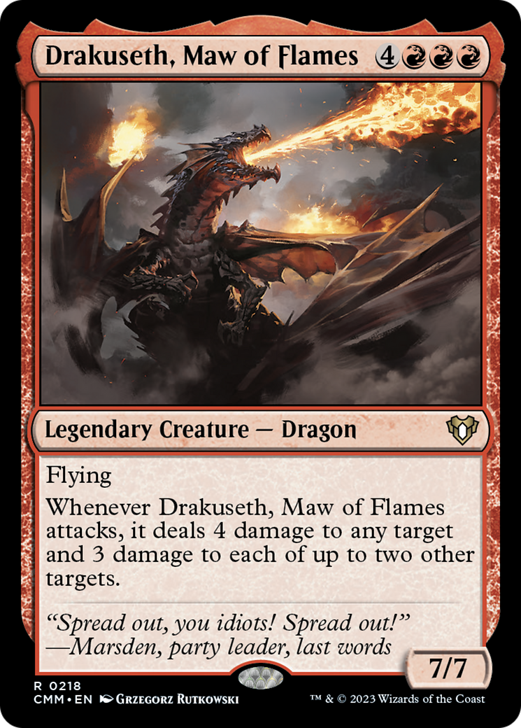 Drakuseth, Maw of Flames [Commander Masters] | The Time Vault CA