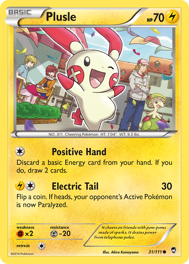 Plusle (31/111) [XY: Furious Fists] | The Time Vault CA
