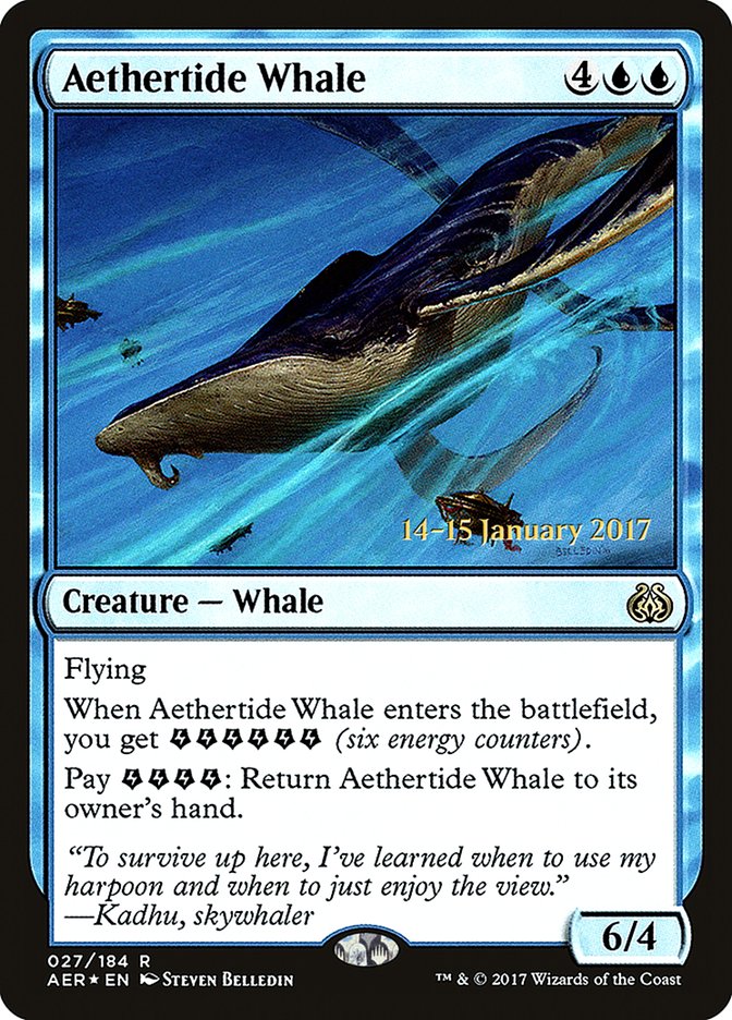 Aethertide Whale [Aether Revolt Prerelease Promos] | The Time Vault CA