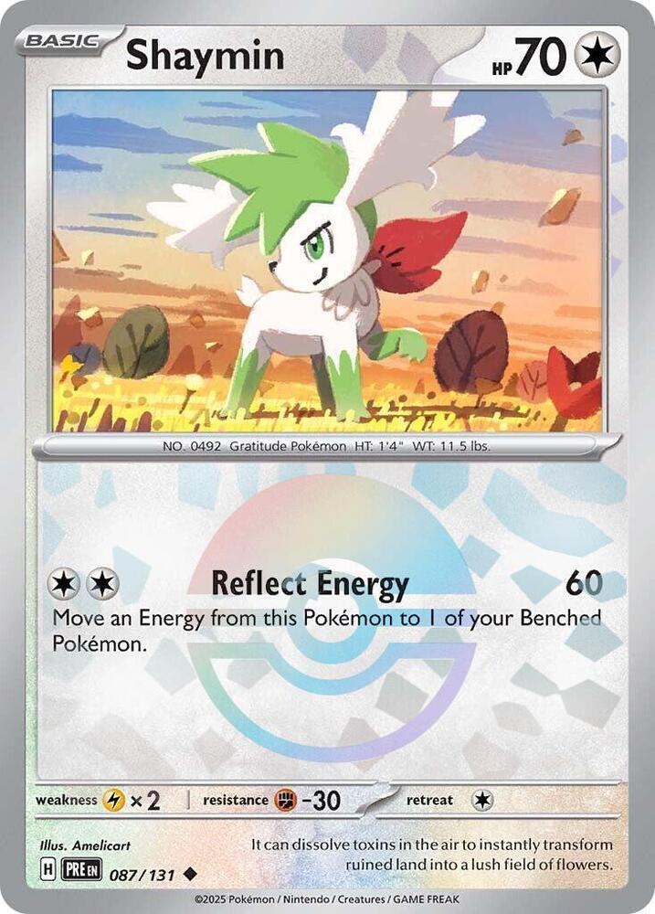 Shaymin (087/131) (Poke Ball Pattern) [Scarlet & Violet: Prismatic Evolutions] | The Time Vault CA