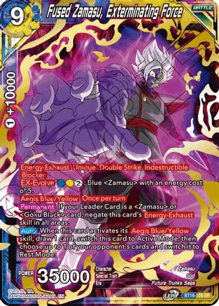 Fused Zamasu, Exterminating Force (BT16-129) [Realm of the Gods] | The Time Vault CA
