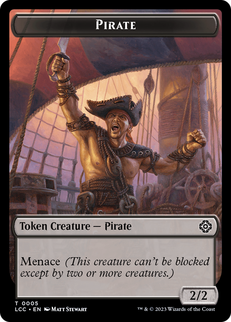 City's Blessing // Pirate (0005) Double-Sided Token [The Lost Caverns of Ixalan Commander Tokens] | The Time Vault CA