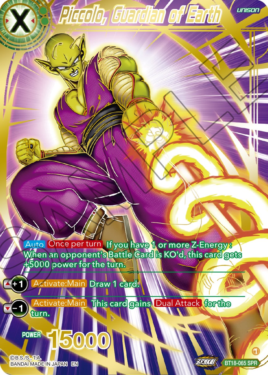 Piccolo, Guardian of Earth (SPR) (BT18-065) [Dawn of the Z-Legends] | The Time Vault CA