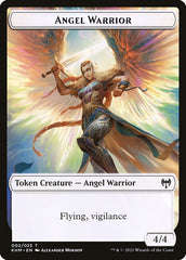 Human Warrior // Angel Warrior Double-Sided Token [Kaldheim Tokens] | The Time Vault CA