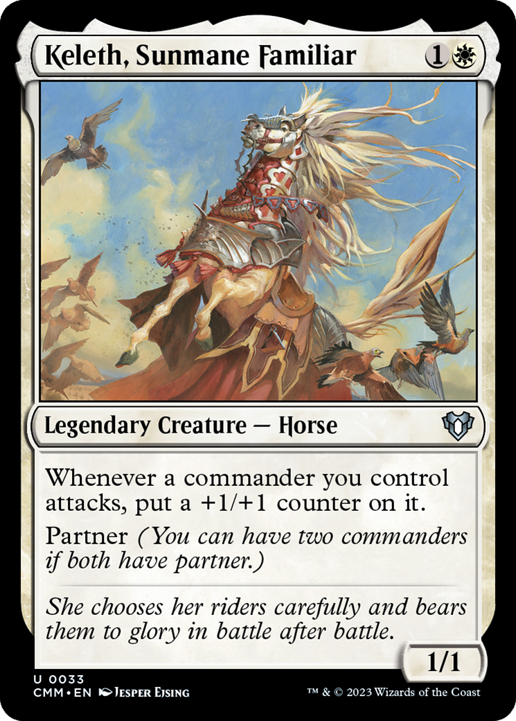 Keleth, Sunmane Familiar [Commander Masters] | The Time Vault CA