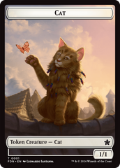 Elf Warrior // Cat (001) Doubled-Sided Token [Foundations Tokens] | The Time Vault CA