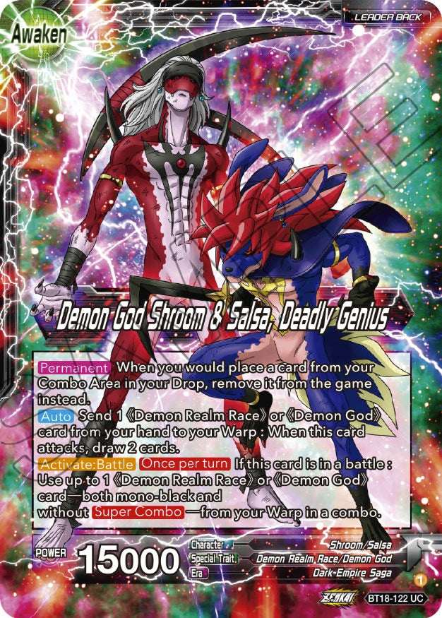 Shroom & Salsa // Demon God Shroom & Salsa, Deadly Genius (BT18-122) [Dawn of the Z-Legends] | The Time Vault CA