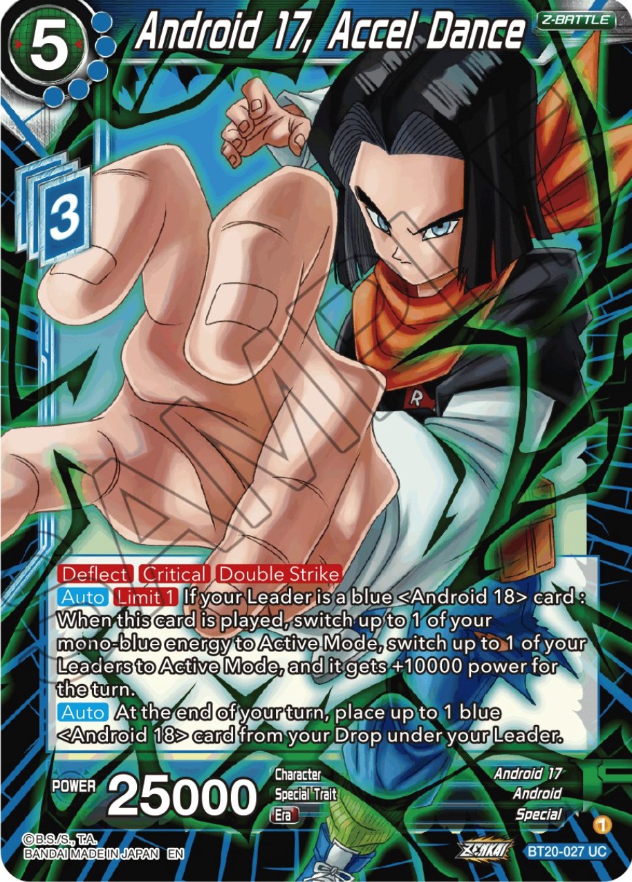 Android 17, Accel Dance (BT20-027) [Power Absorbed] | The Time Vault CA