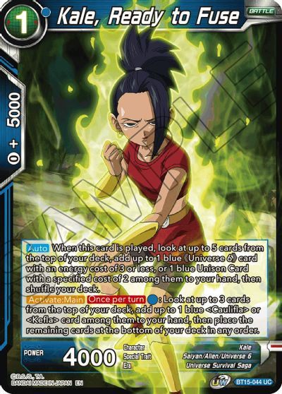 Kale, Ready to Fuse (BT15-044) [Saiyan Showdown] | The Time Vault CA