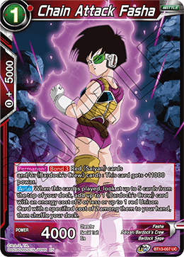 Chain Attack Fasha (Uncommon) (BT13-007) [Supreme Rivalry] | The Time Vault CA