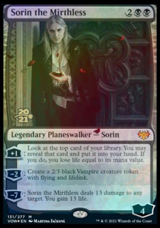 Sorin the Mirthless [Innistrad: Crimson Vow Prerelease Promos] | The Time Vault CA