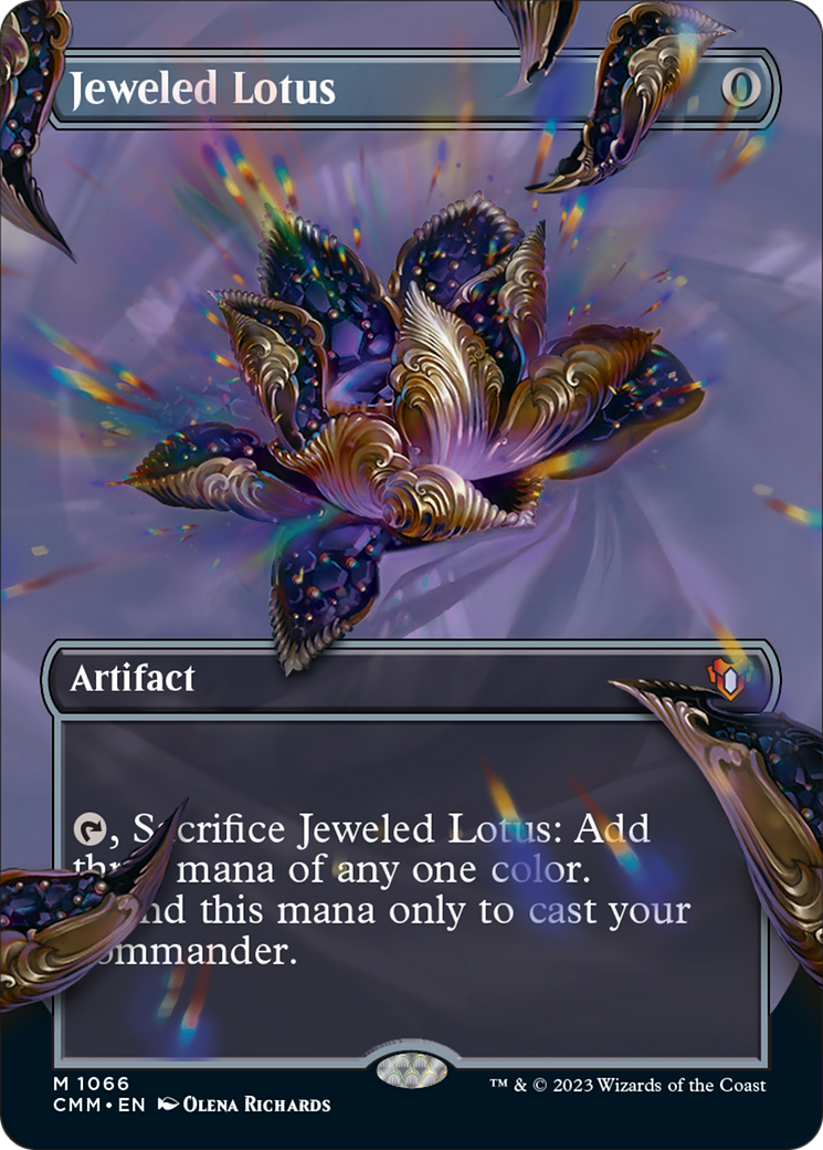 Jeweled Lotus (Borderless Textured Foil Frame Break) [Commander Masters] | The Time Vault CA