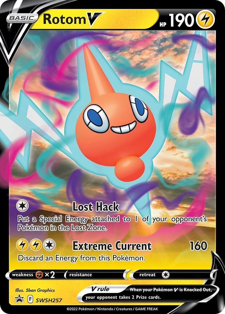 Rotom V (SWSH257) [Sword & Shield: Black Star Promos] | The Time Vault CA