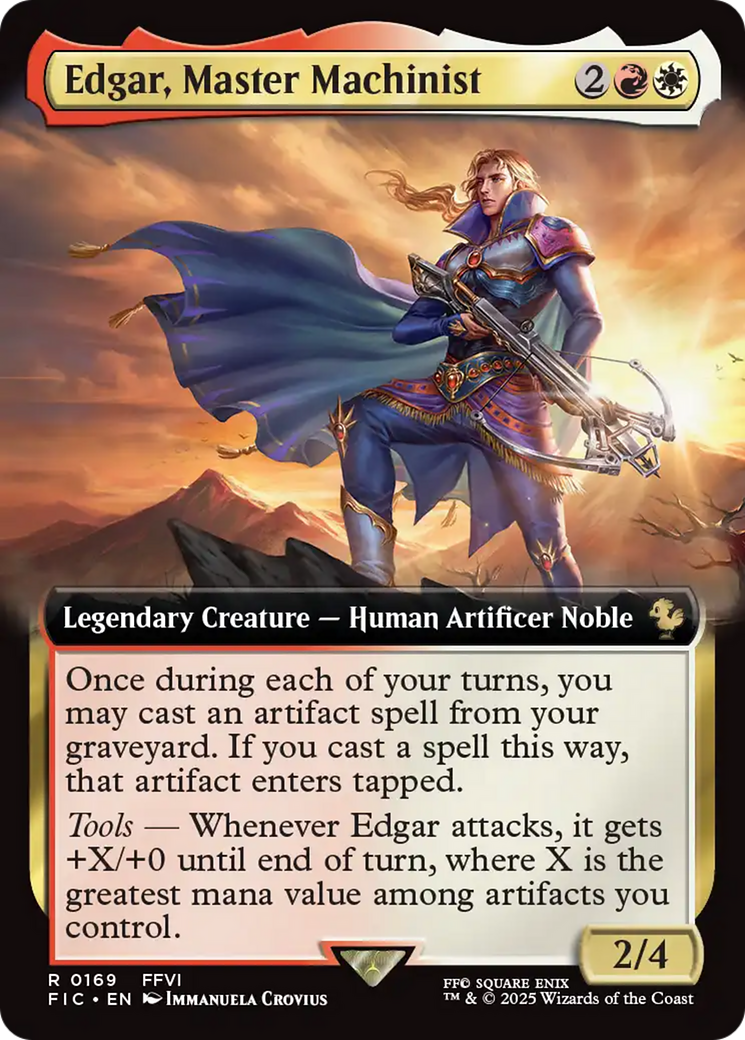 Edgar, Master Machinist (Extended Art) [FINAL FANTASY Commander] | The Time Vault CA