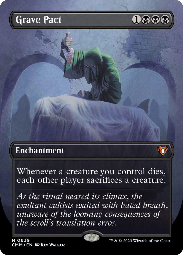 Grave Pact (Borderless Alternate Art) [Commander Masters] | The Time Vault CA