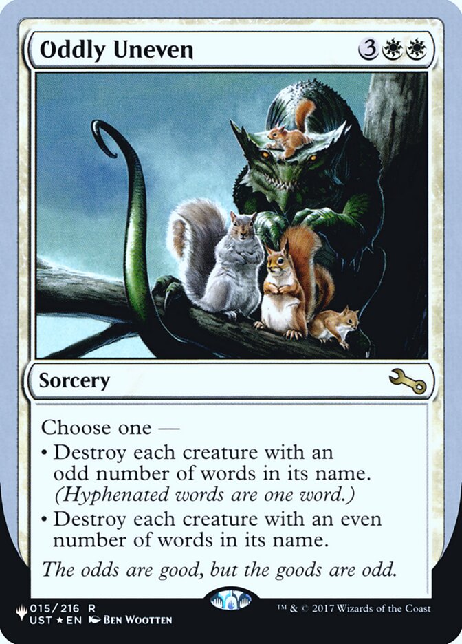 Oddly Uneven (Unfinity Foil Edition) [The List] | The Time Vault CA