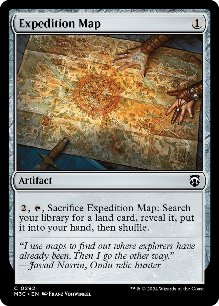 Expedition Map (Ripple Foil) [Modern Horizons 3 Commander] | The Time Vault CA