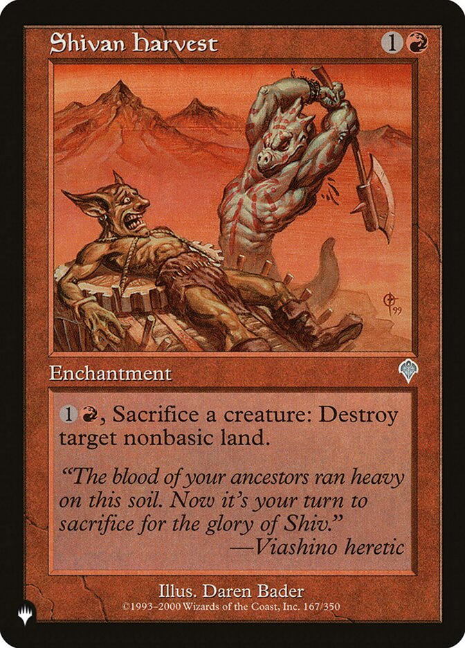 Shivan Harvest [The List] | The Time Vault CA