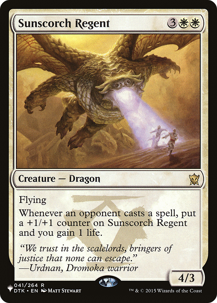 Sunscorch Regent [The List] | The Time Vault CA