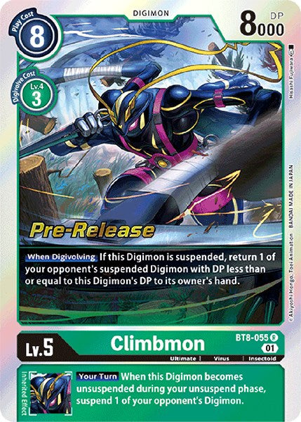 Climbmon [BT8-055] [New Awakening Pre-Release Cards] | The Time Vault CA