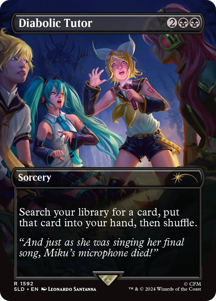 Diabolic Tutor (1592) (Rainbow Foil) [Secret Lair Drop Series] | The Time Vault CA