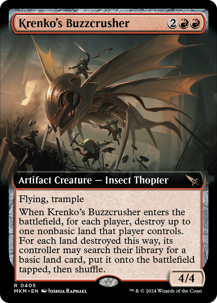 Krenko's Buzzcrusher (Extended Art) [Murders at Karlov Manor] | The Time Vault CA